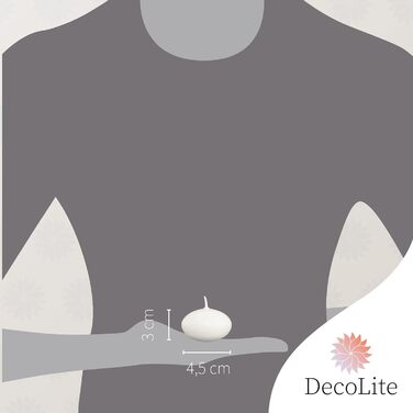 Плаваючі свічки 30 x 45 мм 96 шт. DecoLite