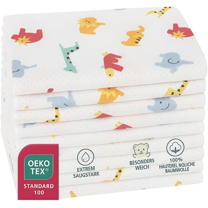 Набор полотенец для детей 20 шт. 80 x 80 см Clinotest