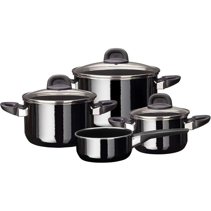 Набір каструль із скляними кришками, 7 предмети Modesto Line Silit