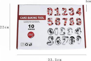 Набір формочок для печива у формі пряникового будиночка, FantasyDay, 10 шт. , формочки для печива з нержавіючої сталі, різдвяні формочки для тематичних тортів, тортів на день народження, помадного печива, сендвічів (10 шт.)