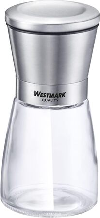 Дисплей Westmark, Вміст 6 дозаторів, Ємність 190 мл кожен, Скло/Нержавіюча сталь/Пластик, Прозорий/Чорний/Сріблястий, 63592611 (млин для спецій, , нержавіюча сталь)