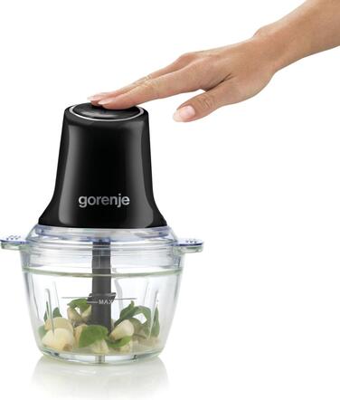 Gorenje Измельчитель, 500Вт, чаша-1000мл, стекло, черный