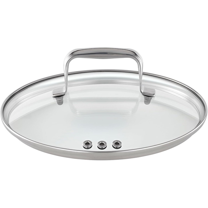 Універсальний набір каструль RSLE CHARM високої якості з 3 каструлями та 1 каструлею, нержавіюча сталь 18/10, скляна кришка, внутрішня вага, підходить для індукційних плит, можна мити в посудомийній машині (16 см, каструля)