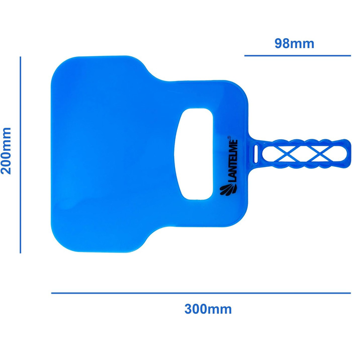 Лопатка-віяло для роздування вугілля 30 x 20 см, синій Lantelme