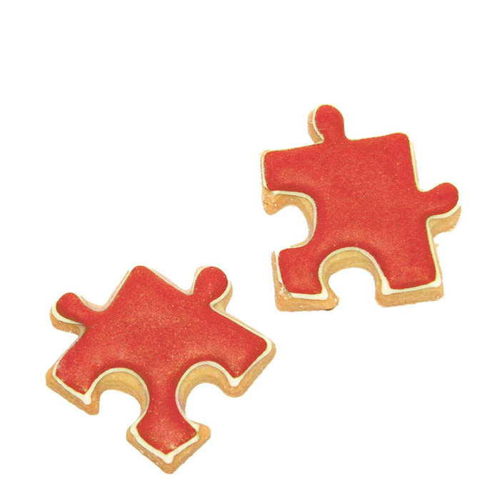 Форма для печенья в виде пазла маленькая, 4 см, RBV Birkmann