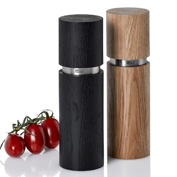 Млин для перцю та солі 20 см, набір 2 предмети, чорний/коричневий Textura AdHoc