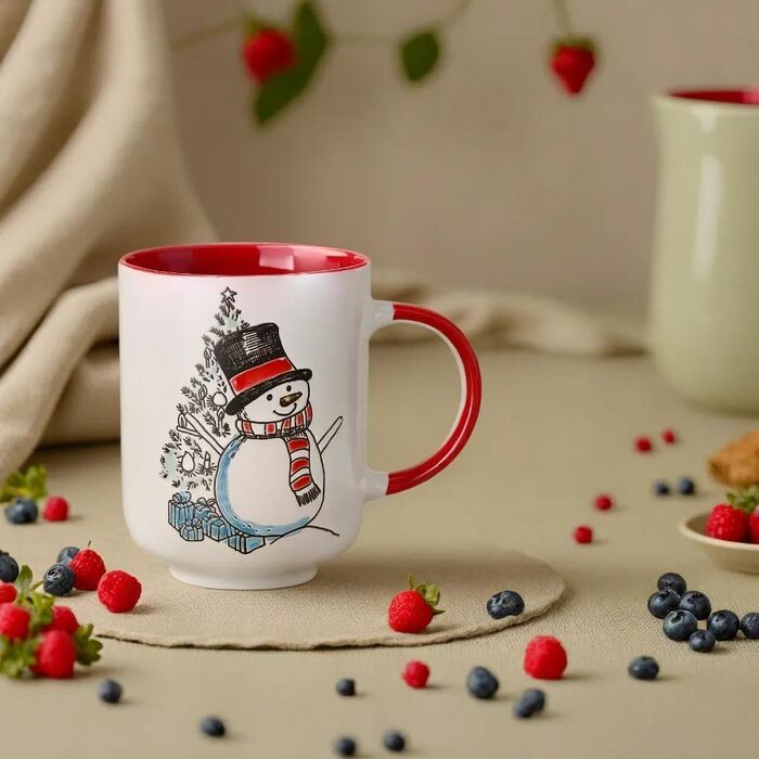 Керамічна різдвяна кружка 450 мл. TuYines