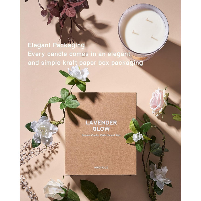 Необычайно большая ароматическая свеча с ванилью 990 г, время горения 150 часов M&SENSE