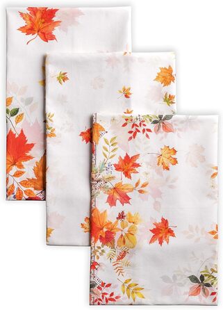 Набір із 3 багатоцільових кухонних рушників Барних рушників День подяки/Різдво (50 см x 70 см) (26 - Amarante, 50 x 70 см (Набір із 3 шт.)), 39 Hermine Noel