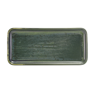 Страва прямокутна 27*12.5 см зелена Terra Porcelain Aqua Green GenWare