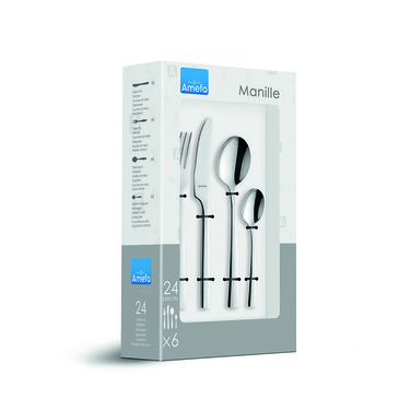 Набір столових приборів Amefa MANILLE MIRROR, 24 пр.