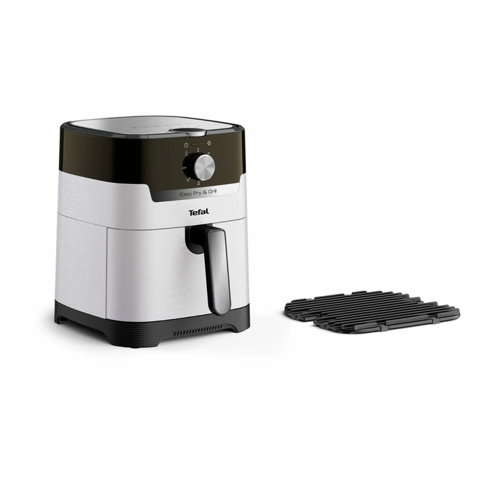 Tefal Мультипіч EasyFry&Grill, 1550Вт, чаша-4.2л, механічне керув., від 80°C до 200°C, пластик, чорний-світло-сірий