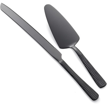 Набір ножів для торта 2 шт чорний Seeshine