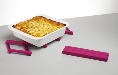 Складная подставка под горячее черная Joseph Joseph Stretch