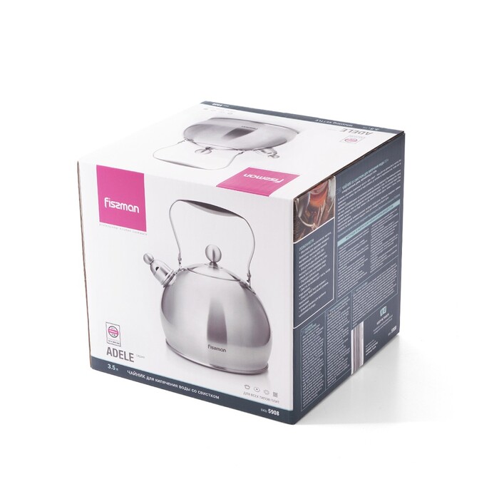 Чайник для плити Fissman зі свистком ADELE 3,5 л (5908)