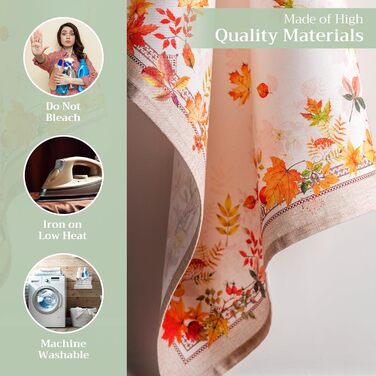 Набір із 3 багатоцільових кухонних рушників Барних рушників День подяки/Різдво (50 см x 70 см) (26 - Amarante, 50 x 70 см (Набір із 3 шт.)), 39 Hermine Noel