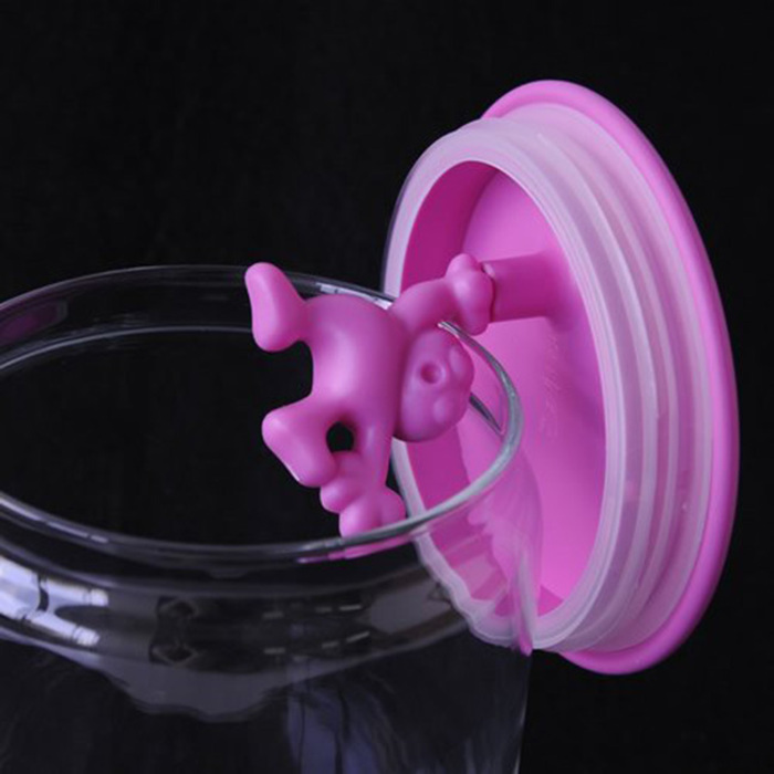 Ємність для зберігання 0,7 л прозора / рожева Gianni Alessi