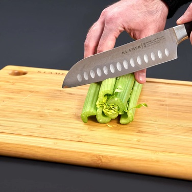 Нож сантоку 18 см с разделочной доской 45 x 30 см, набор 2 предмета Klamer