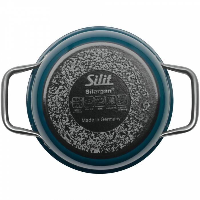 Каструля висока 18 см, зеленувато-синя Compact Silit