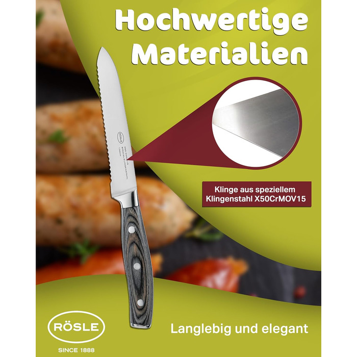 Ніж універсальний 13 см Wolfgrey Rosle