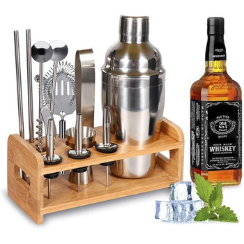 Коктейльный набор для коктейлей 550 мл, набор коктейль-баров аксессуары для бара,  14 шт SUPERSUN