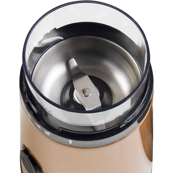 Електрична кавомолка з ударним ножем із нержавіючої сталі, 50 г 150 Вт Bestron