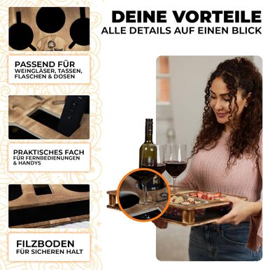 Преміальний дерев'яний органайзери для снеків 32 х 45 см SnackNest