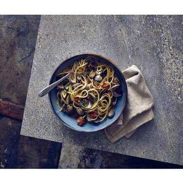 Миска глубокая круглая 27.5хh 6.5 см, Terra Porcelain Aqua Blue, GenWare