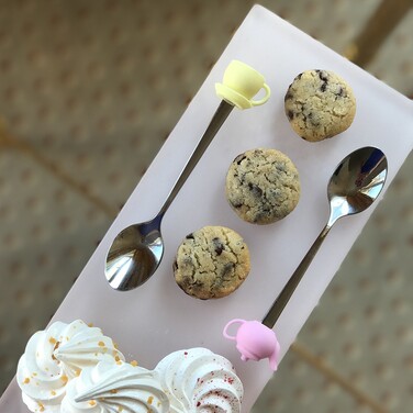 Чайна ложка з силіконовою фигуркою чашка Fissman