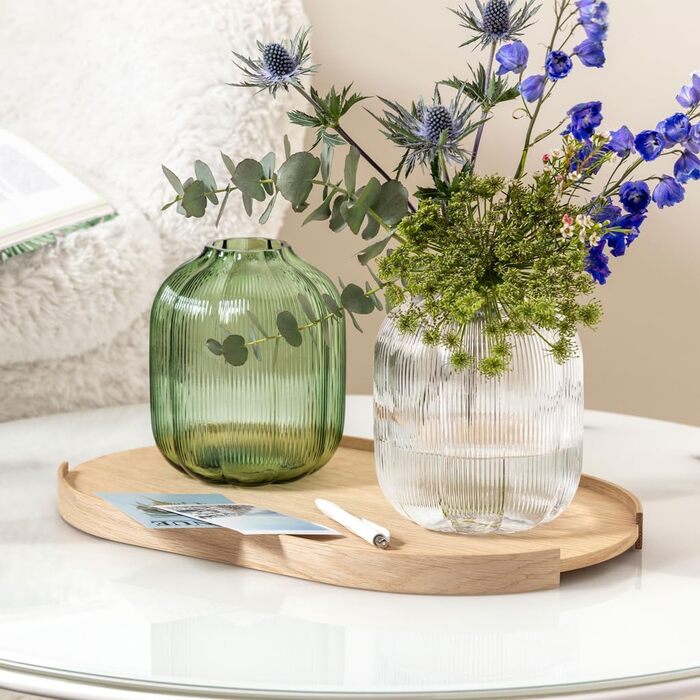 Ваза скляна декоративна 16 х 19 см, зелений Fleur Villeroy & Boch