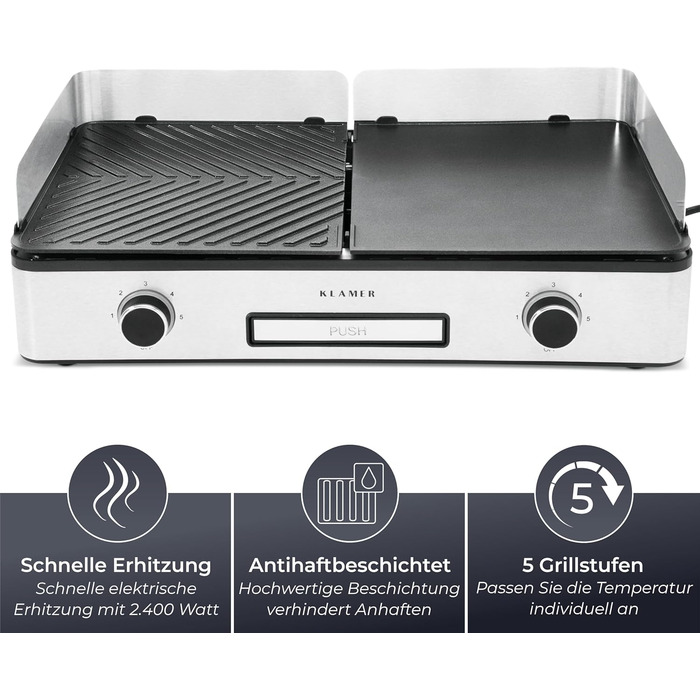 Электрический гриль 2400 Вт Klamer