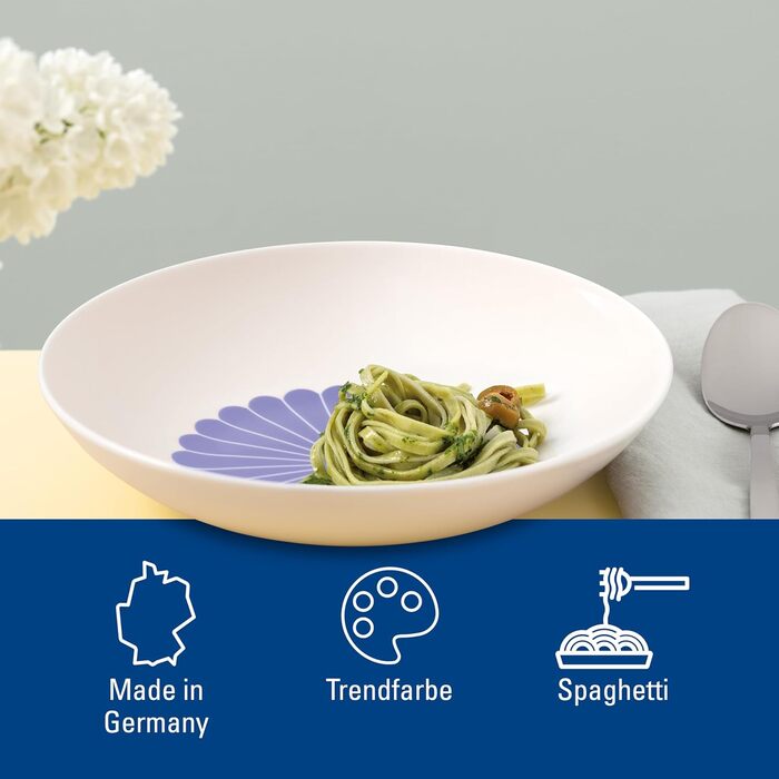 Миска для пасти 620 мл синій Fleur Villeroy & Boch