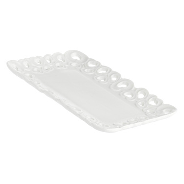 Піднос прямокутний La Porcellana Bianca VALENTINO, порцеляна, 20 х 13 см