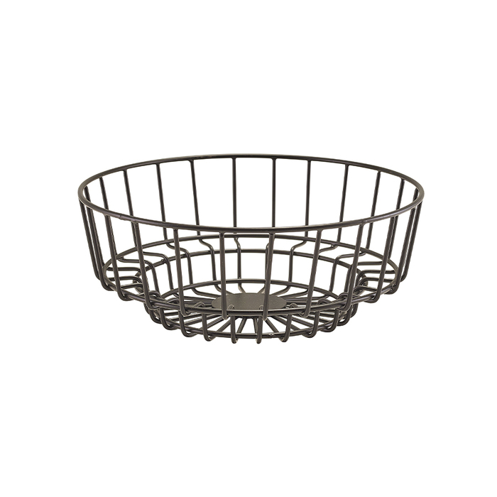 Корзина 25*10 см, черная, металлическая, GenWare