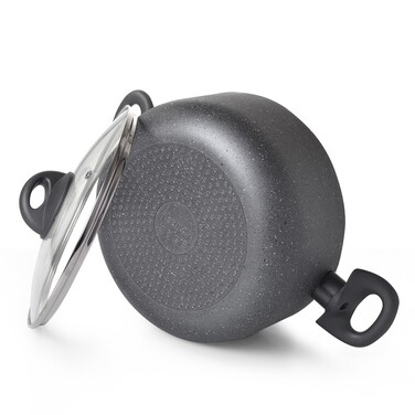Каструля зі скляною кришкою 24 см 4,9 л MOON STONE Fissman