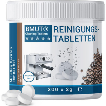 Г таблетки для чищення повністю автоматичних кавомашин, капсульних машин та кавомашин високоефективні таблетки для чищення для всіх виробників 50 шт. (1 упаковка) (200 шт. (1 упаковка)), 50 шт., 2