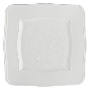 Тарілка квадратна La Porcellana Bianca FLORENTINA, порцеляна, 20 х 20 см