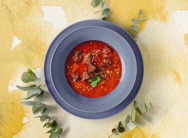 Набор тарелок на 6 персон, 12 предметов Beat Fliederblau Seltmann Weiden