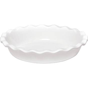 Блюдо для пирога кругле 26 см біле Emile Henry