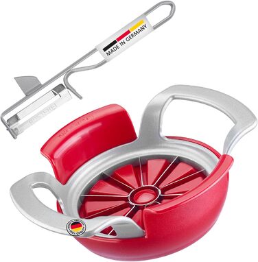 Слайсер для яблук і груш Westmark/серцевина для фруктів, ø 9 см, алюміній/нержавіюча сталь, срібло, 51102260 (Divisorex Special Peeler)