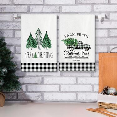 Набор из 2 рождественских кухонных полотенец 45 x 65 см, набор G Ohok