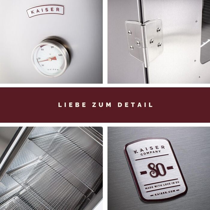 Високоякісна коптильня на дровах з нержавіючої сталі 86 см KAISER