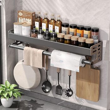 Настінний органайзер для кухонного приладдя 30 см Dxcaicc