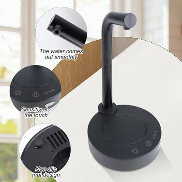 Диспенсер для води для 6-галонних пляшок чорний TBRFP