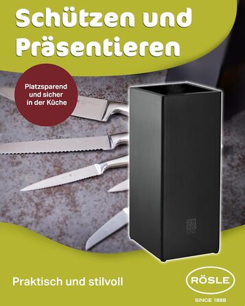 Набір ножів з дерев'яним блоком, 6 предметів Basic Line Rosle