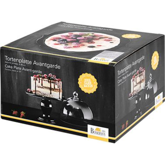Блюдо для торта, 25,5 см, чорне, Avantgarde RBV Birkmann