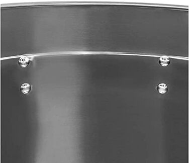 Каструля з нержавіючої сталі для кейтерингу 20 л з кришкою 30 см ONPIRA