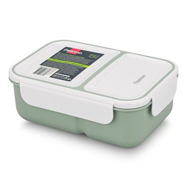 Ланч-бокс с двома відділенням Fissman 20x14x8см / 1300 мл (6769)