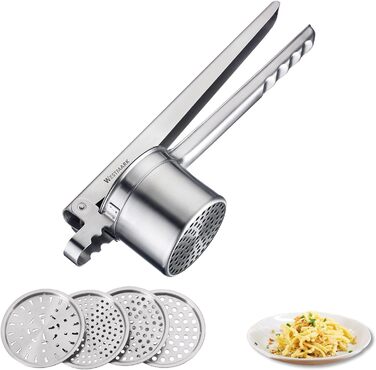 С 4 сменными перфорированными дисками, нержавеющая сталь, квадро, серебро 61172260 (набор из 3 шт.)