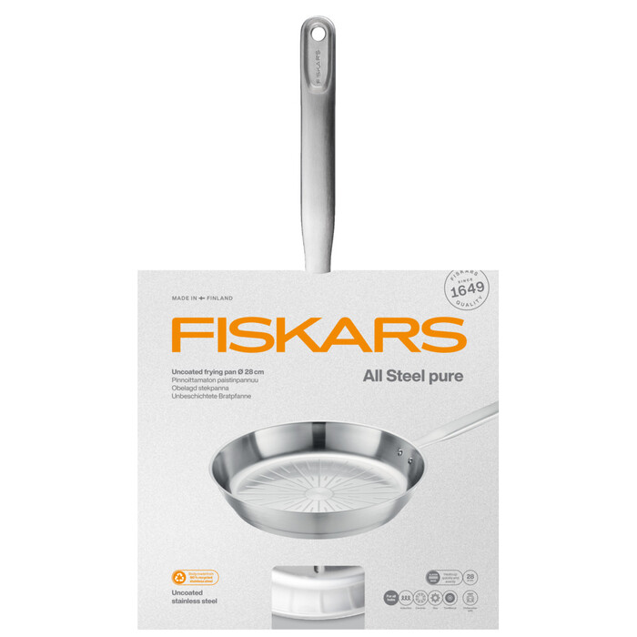 Сковорода Fiskars All Steel Pure матовая 28 см (1065628)